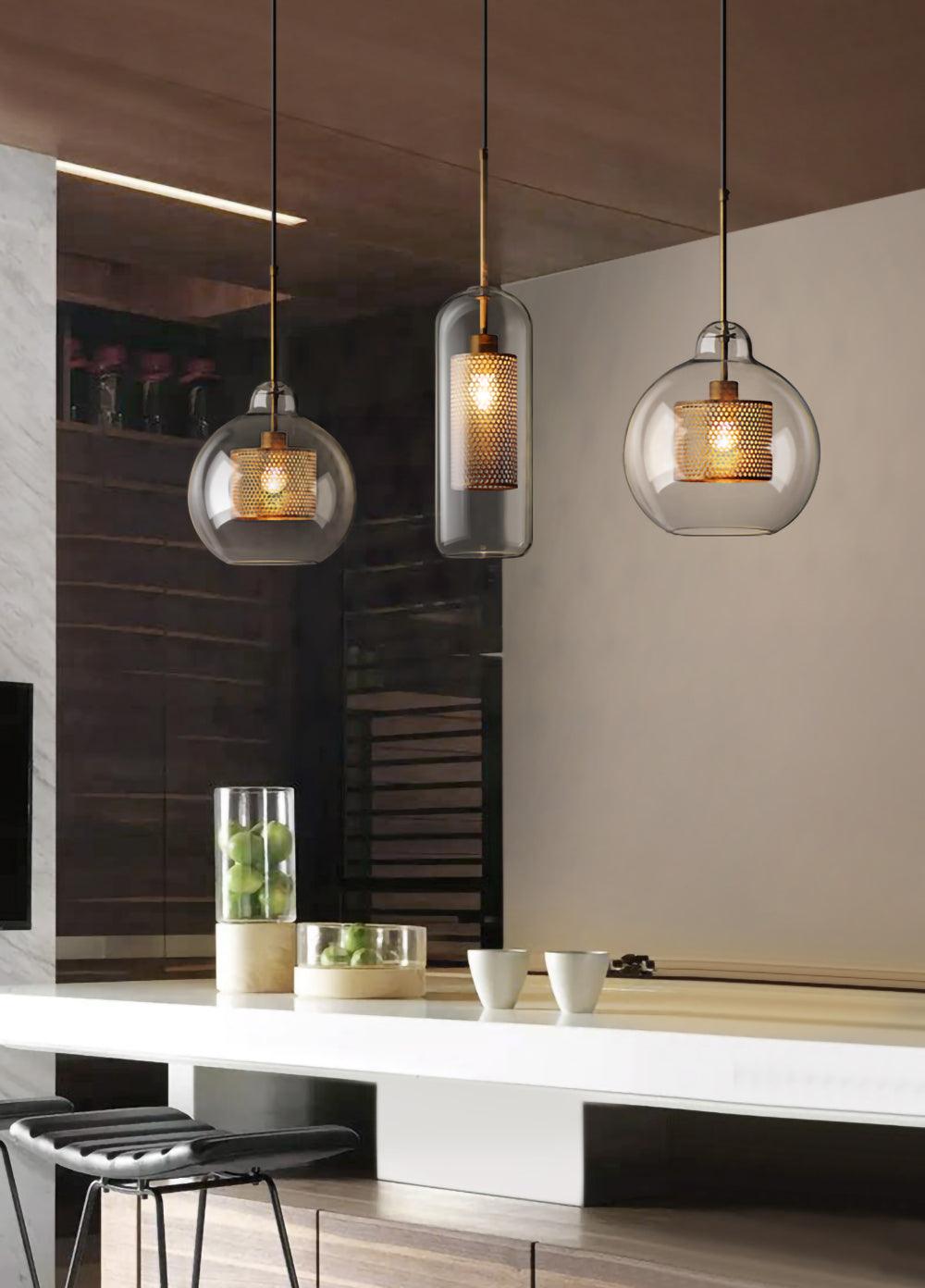 Combined Chiswick Glass Hanging light Pendant Light