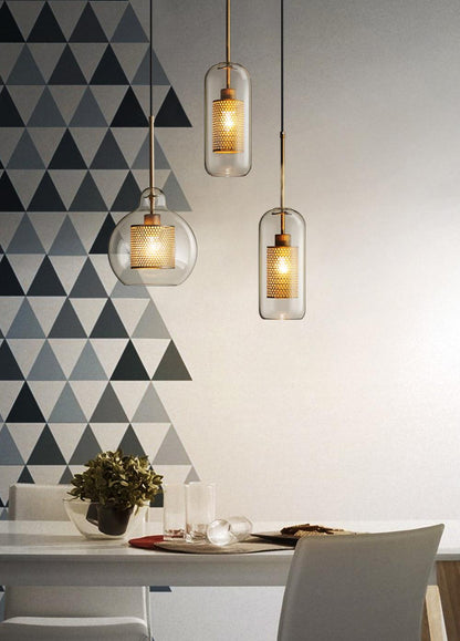 Combined Chiswick Glass Hanging light Pendant Light