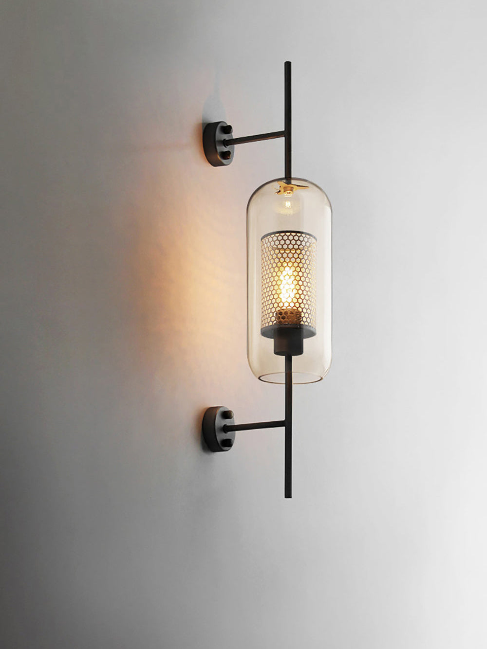 Chiswick Glass Lamp bracket Wall Light