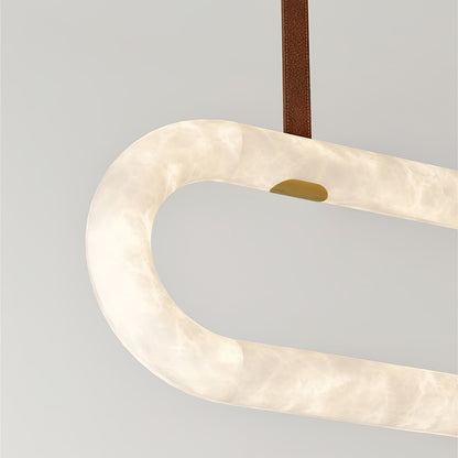 Circle Alabaster Pendant light Chandelier