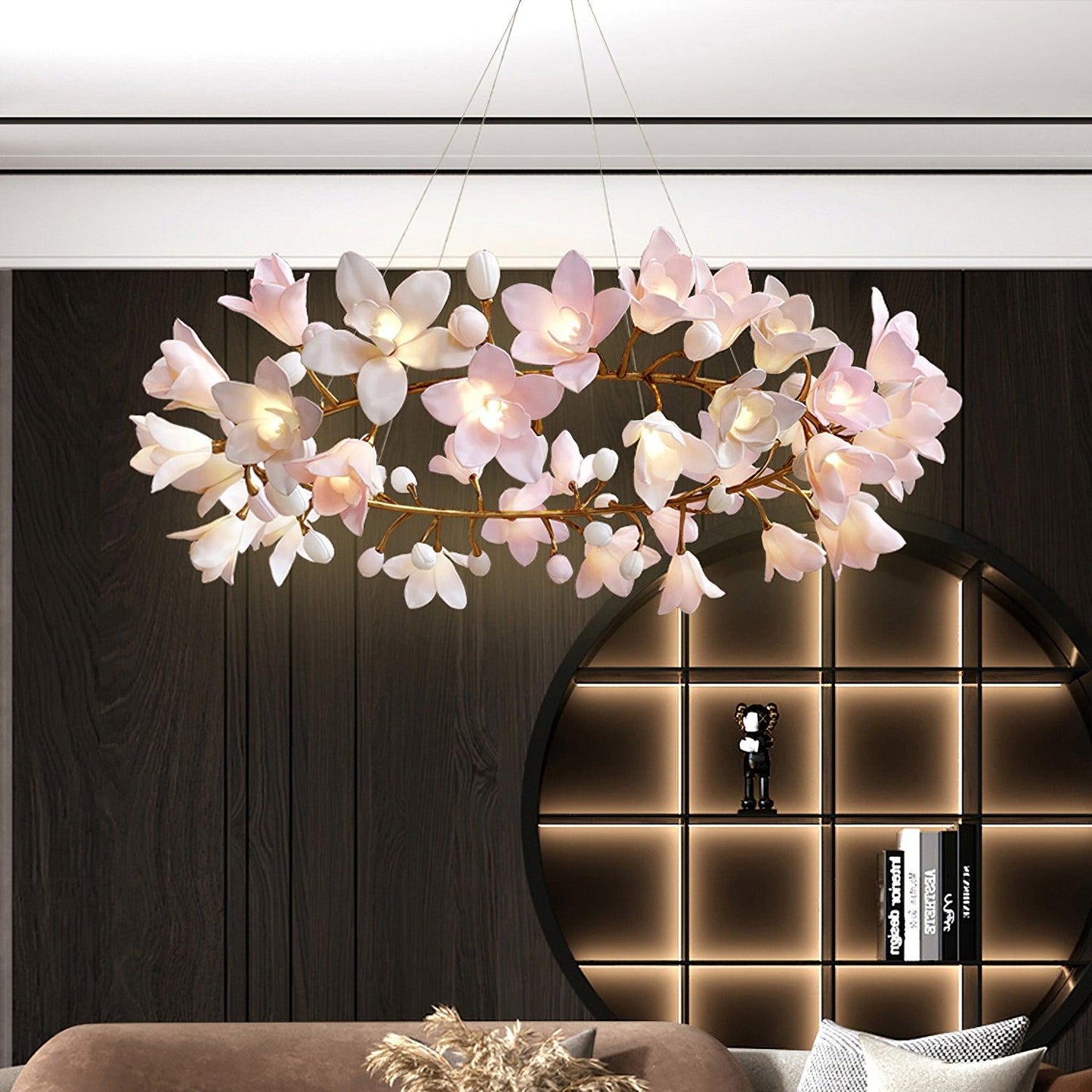 Circular Blossom Electrolier Chandelier