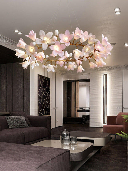 Circular Blossom Electrolier Chandelier