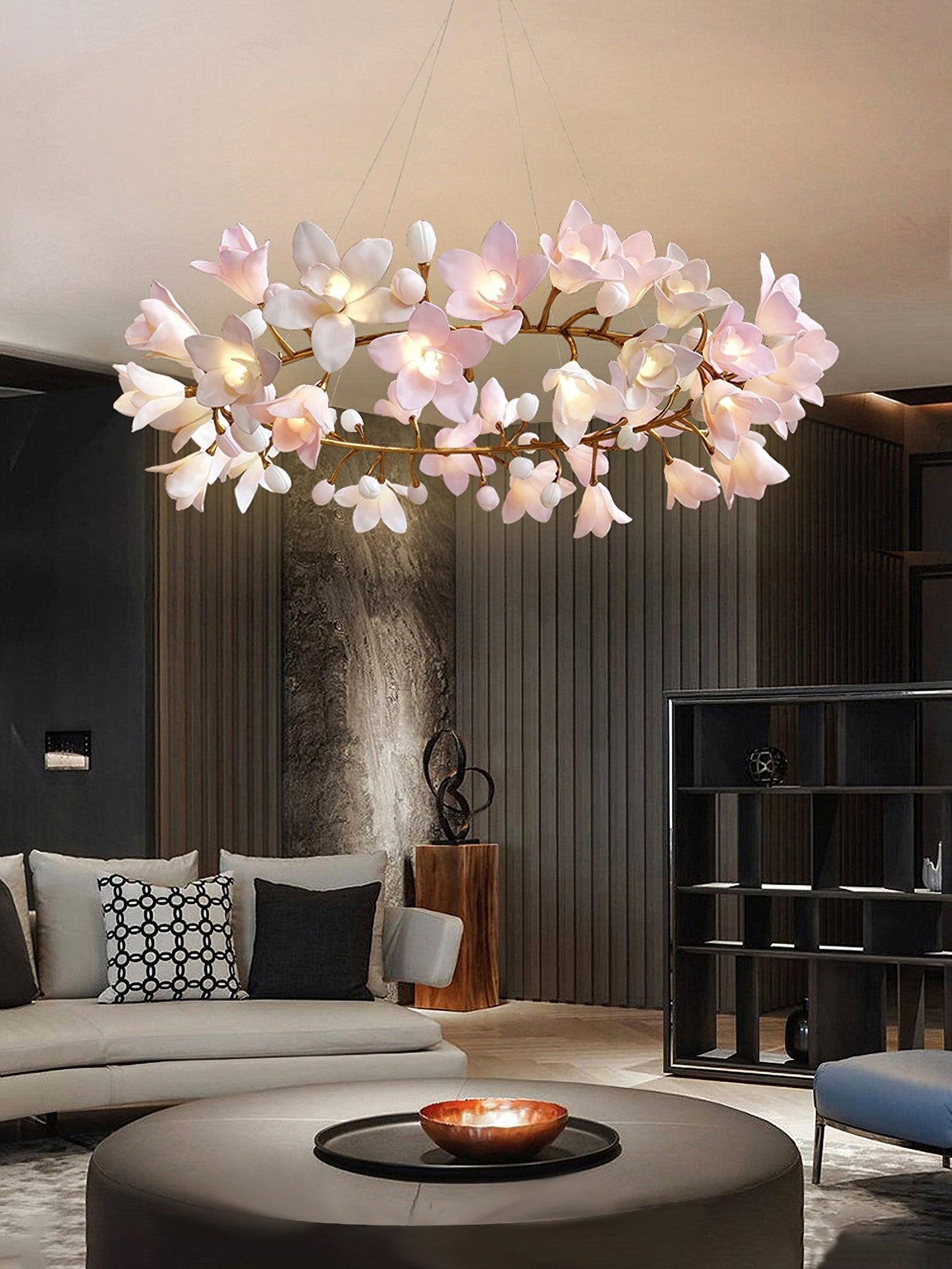 Circular Blossom Electrolier Chandelier