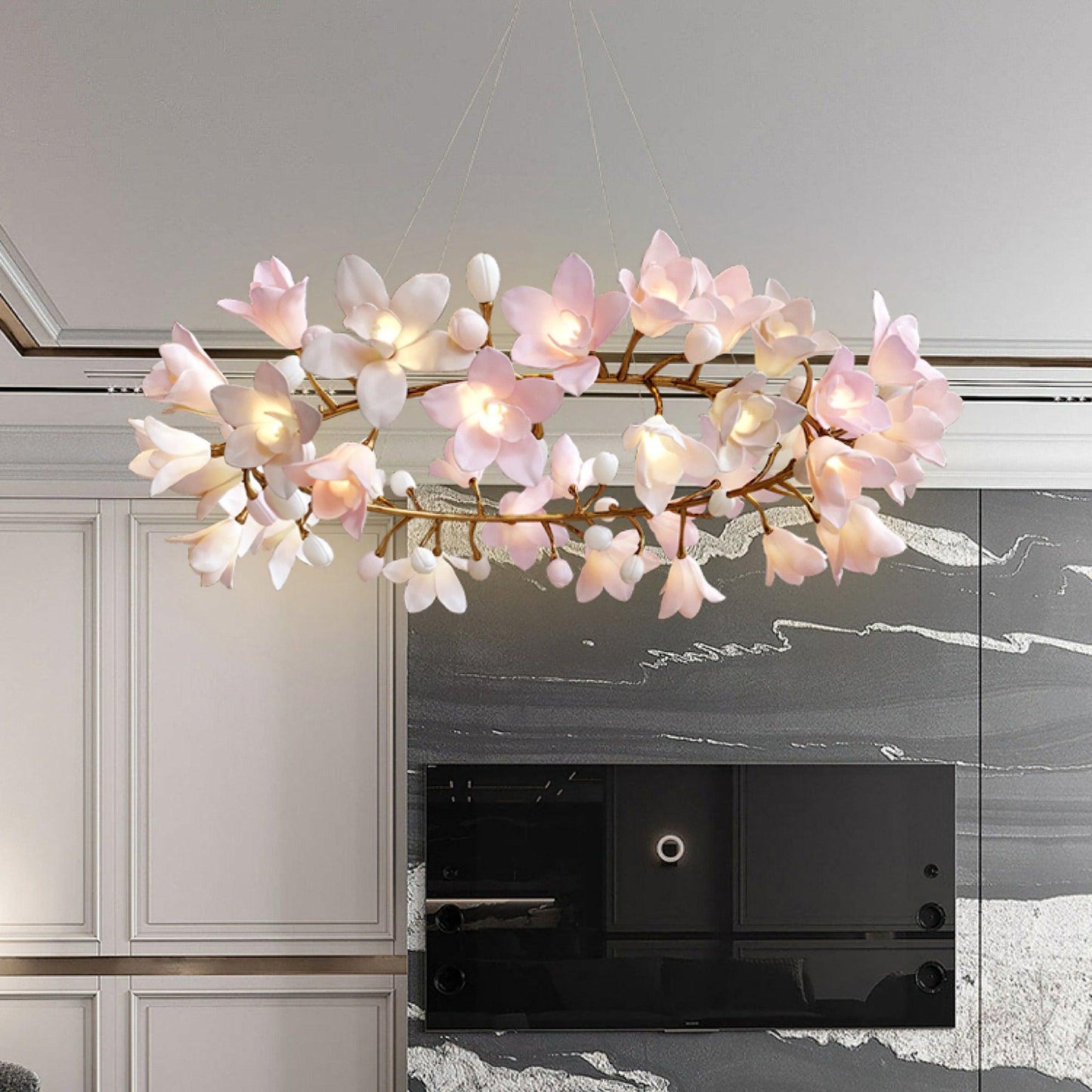 Circular Blossom Electrolier Chandelier