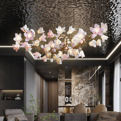 Circular Blossom Electrolier Chandelier