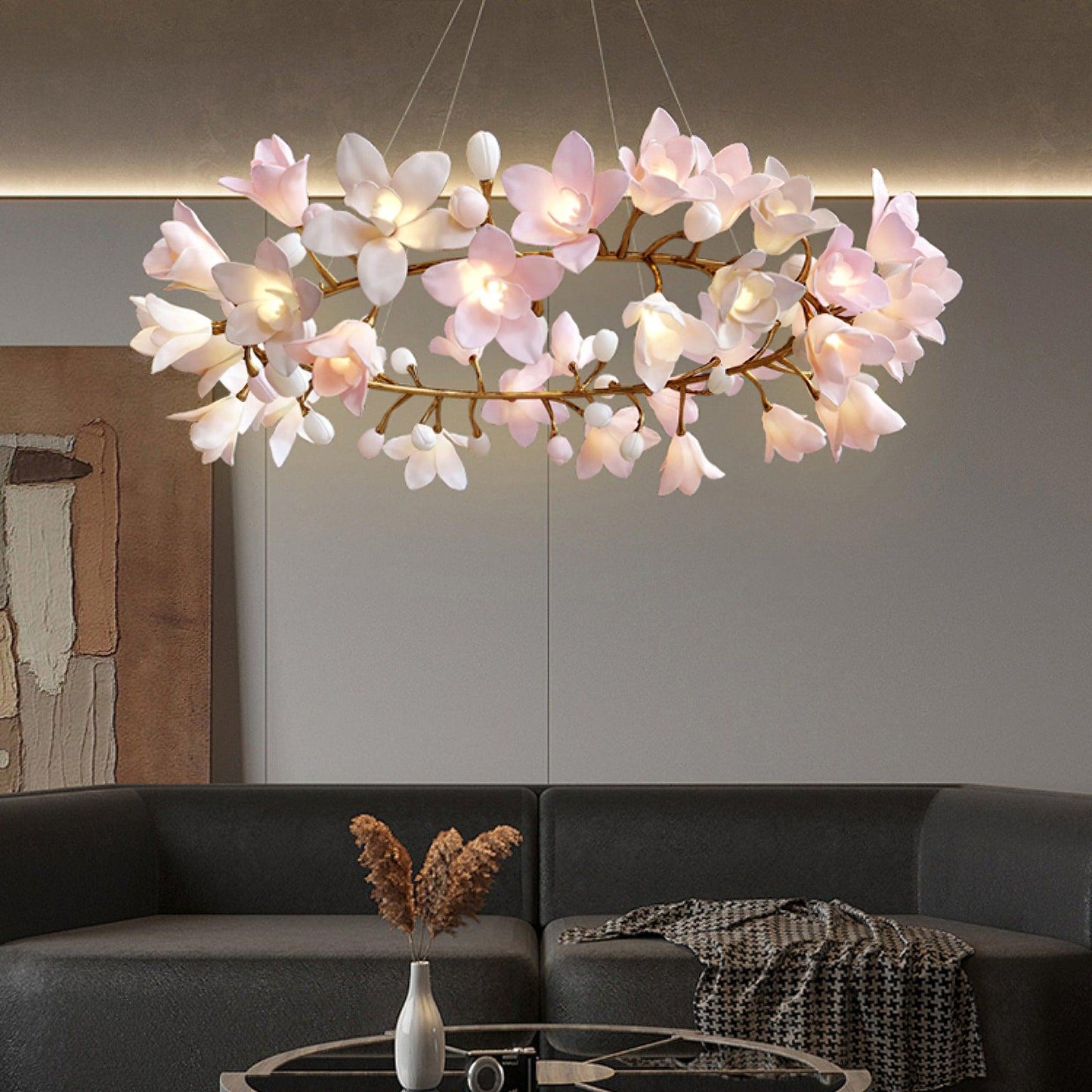 Circular Blossom Electrolier Chandelier