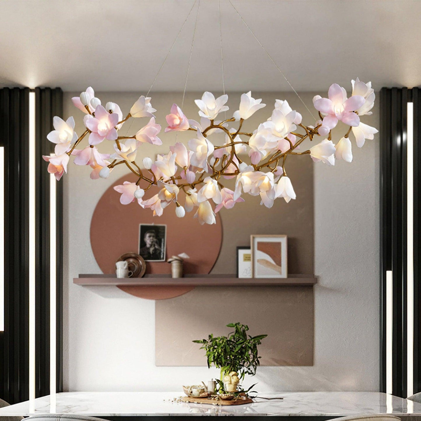 Circular Blossom Electrolier Chandelier