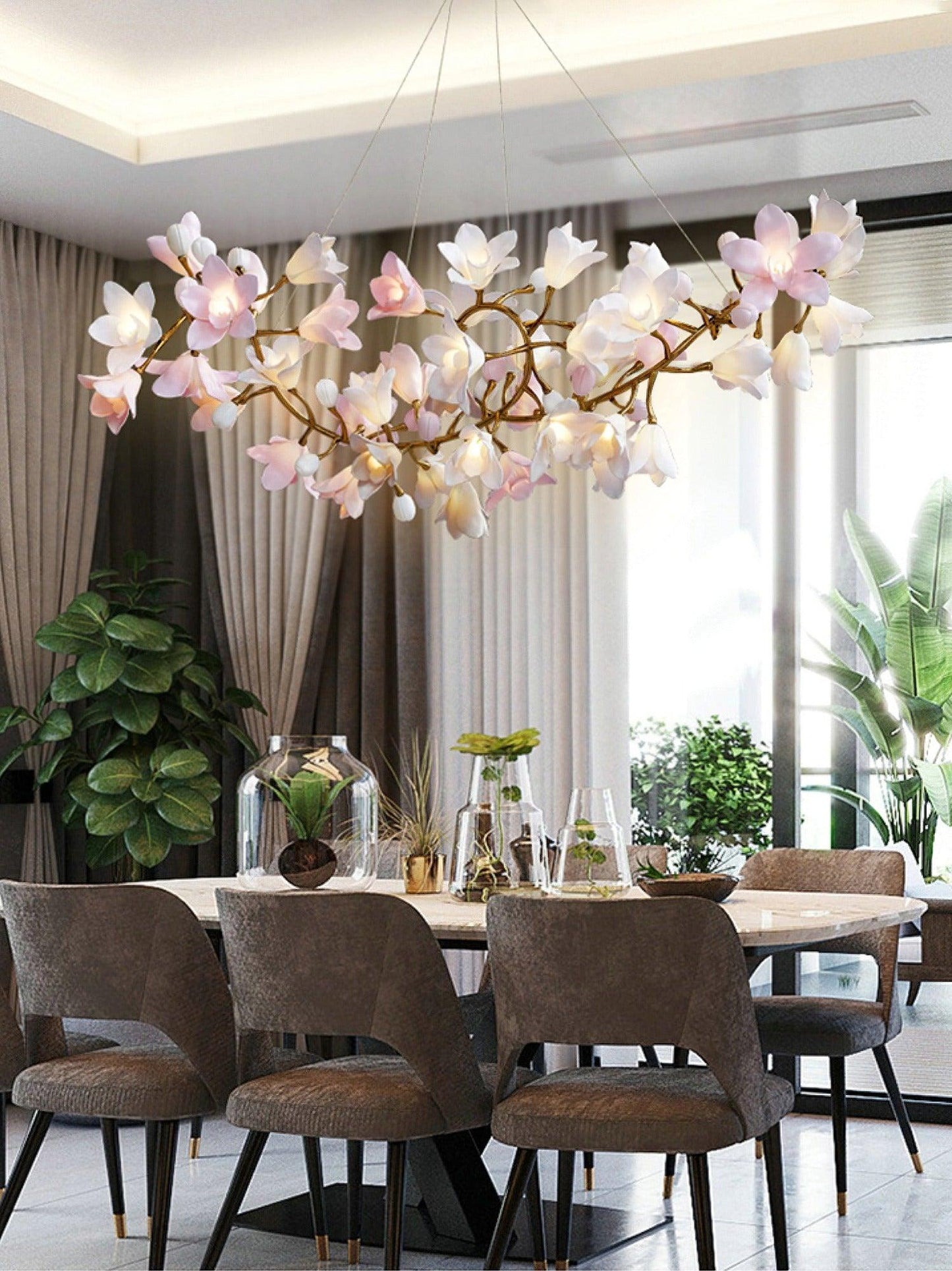 Circular Blossom Electrolier Chandelier