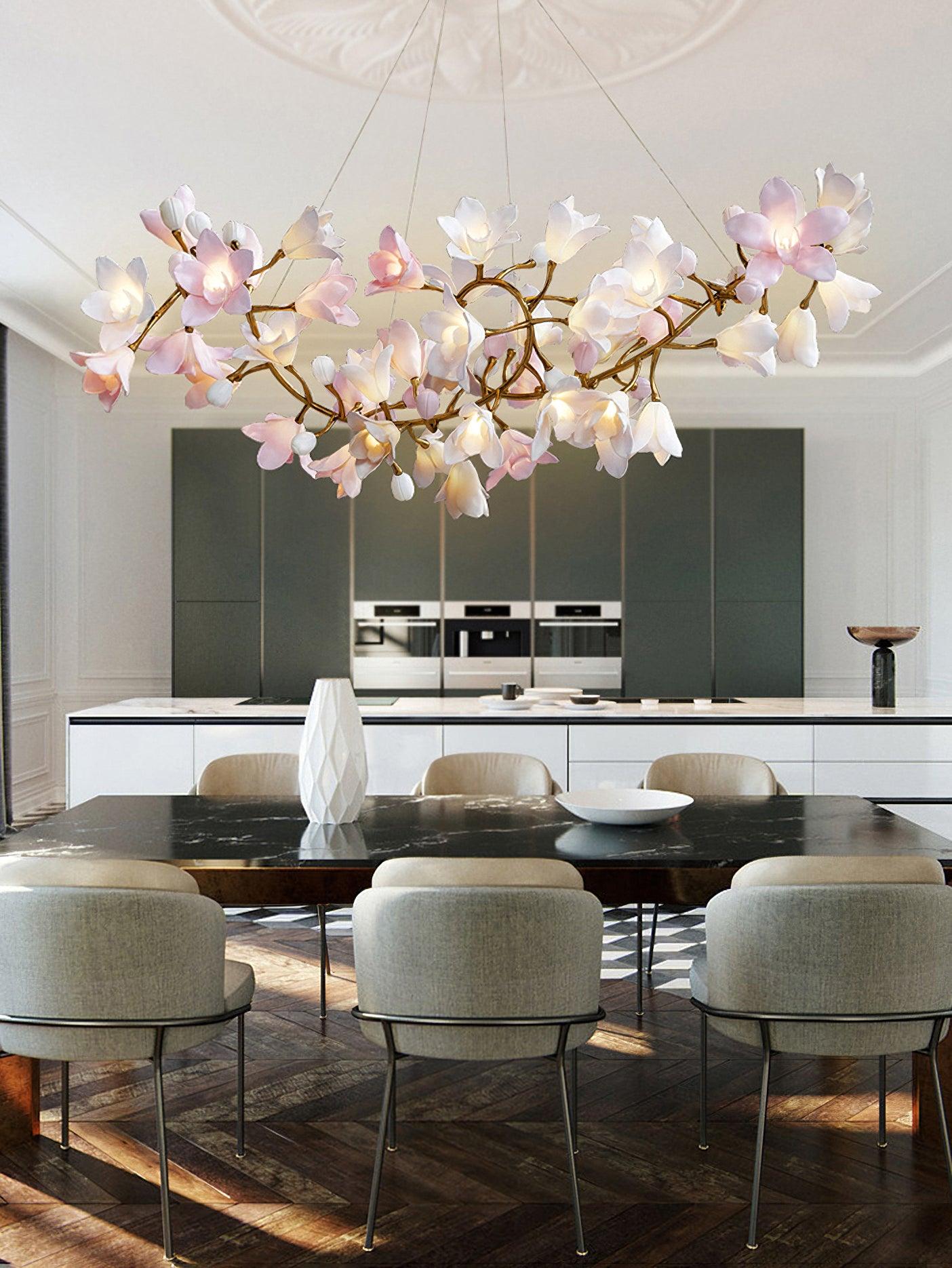 Circular Blossom Electrolier Chandelier