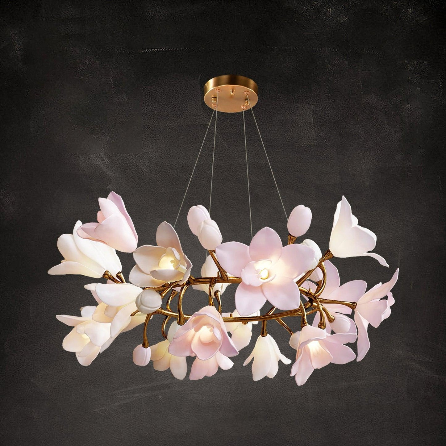 Circular Blossom Electrolier Chandelier