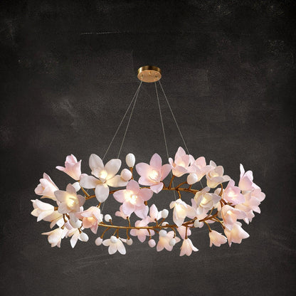 Circular Blossom Electrolier Chandelier