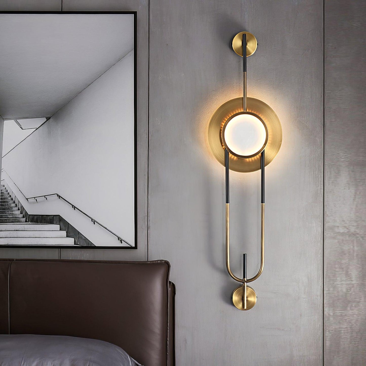 Circular Marble Wall light Wall Light