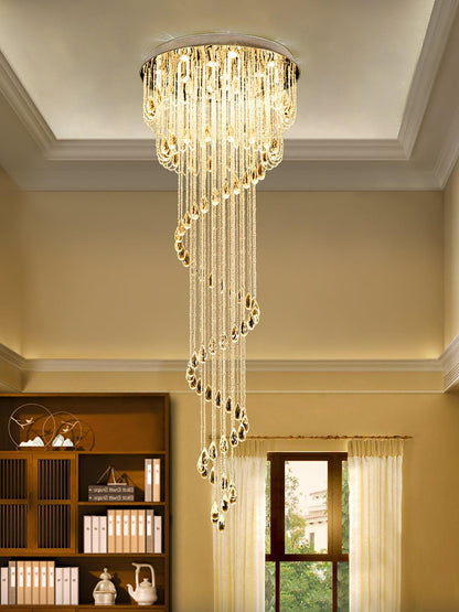 Classic Symphony Spiral Crown Chandelier