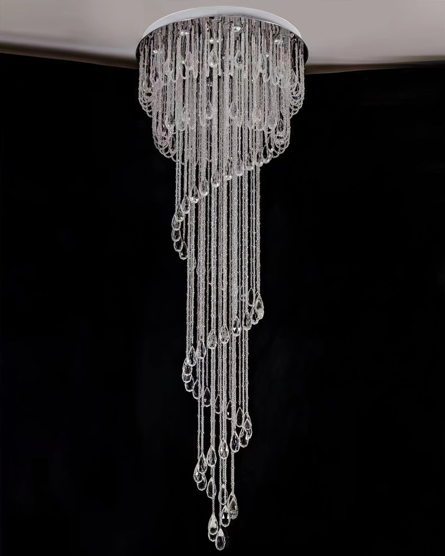 Classic Symphony Spiral Crown Chandelier