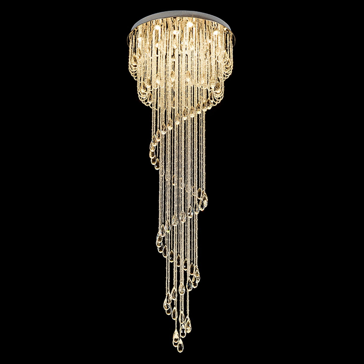 Classic Symphony Spiral Crown Chandelier