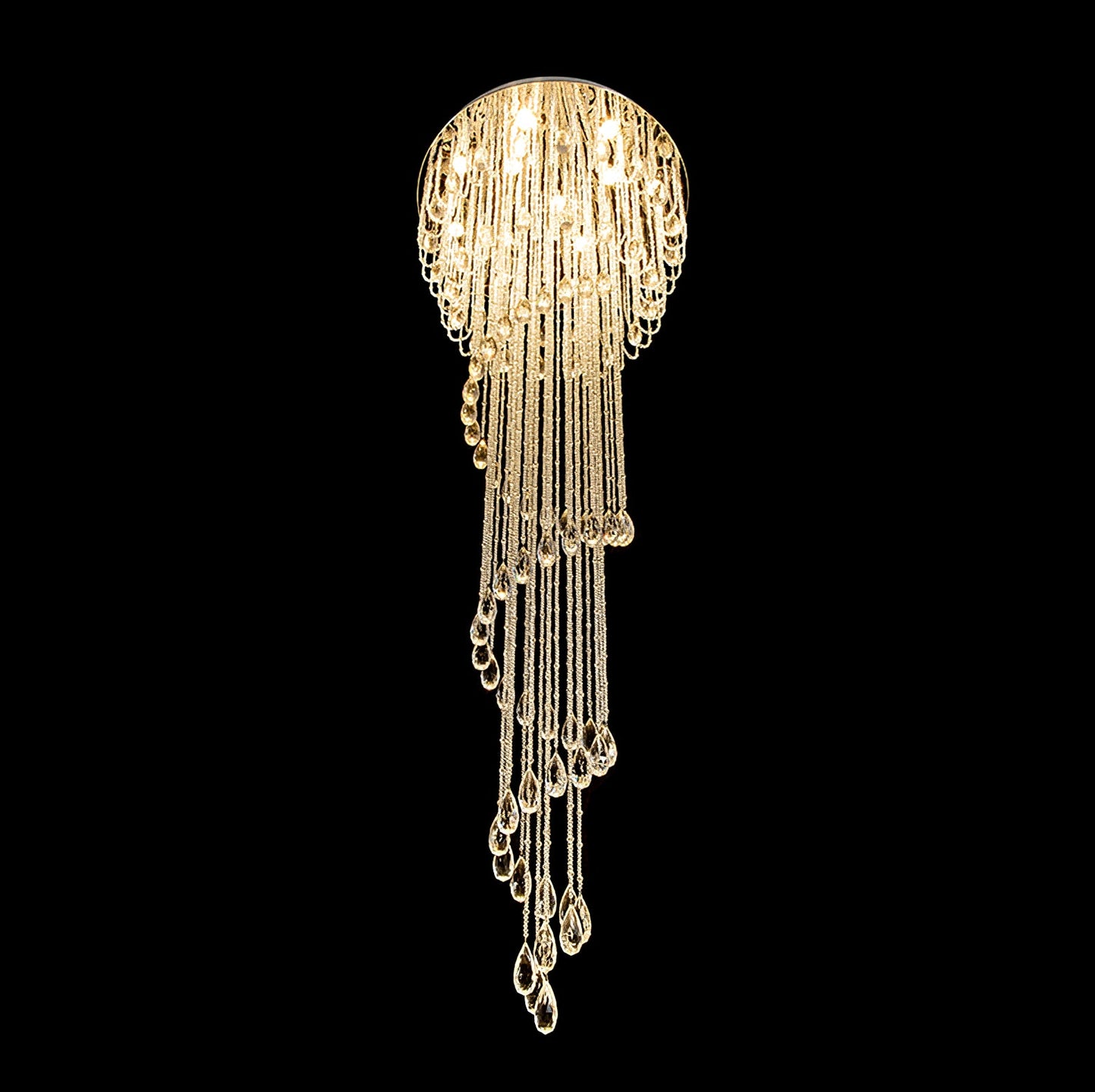 Classic Symphony Spiral Crown Chandelier