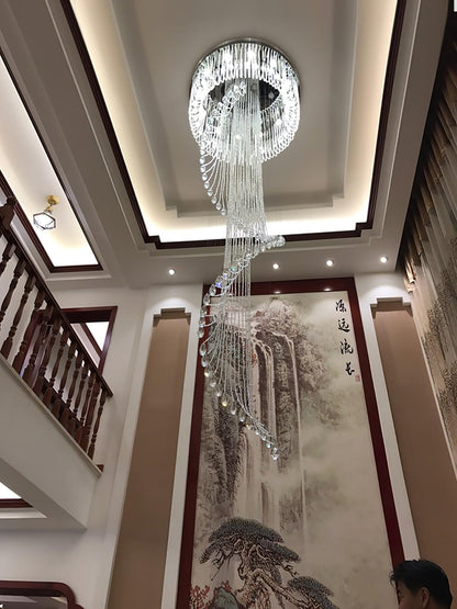 Classic Symphony Spiral Crown Chandelier