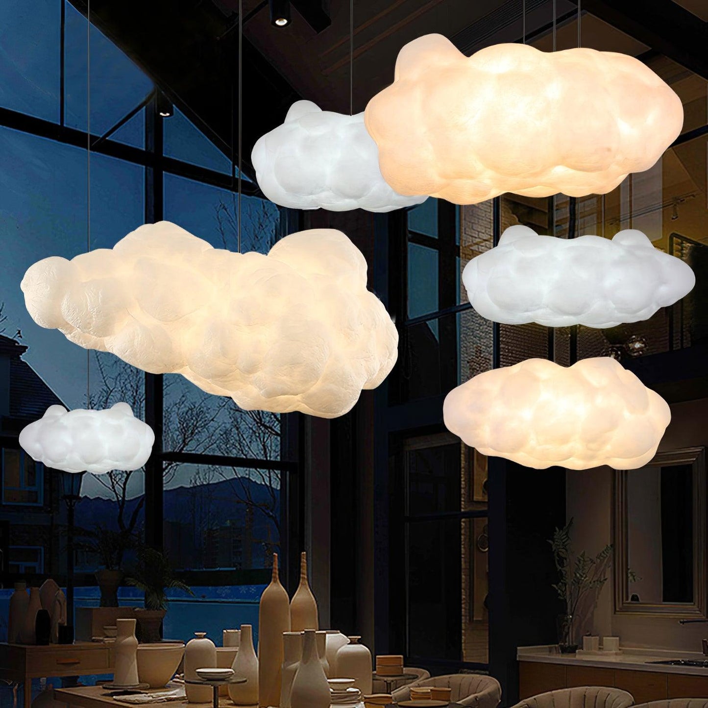 Cloudy Droplight Pendant Light