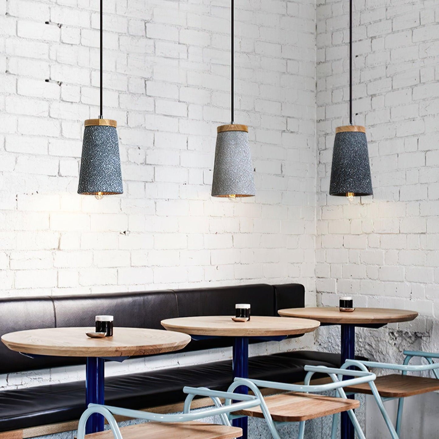 Coburg Wood Cement Hanging light Pendant Light