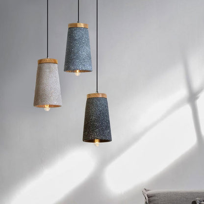 Coburg Wood Cement Hanging light Pendant Light