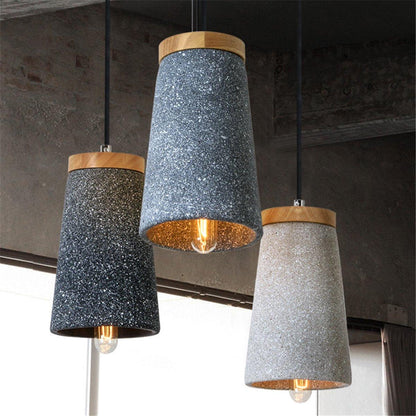 Coburg Wood Cement Hanging light Pendant Light