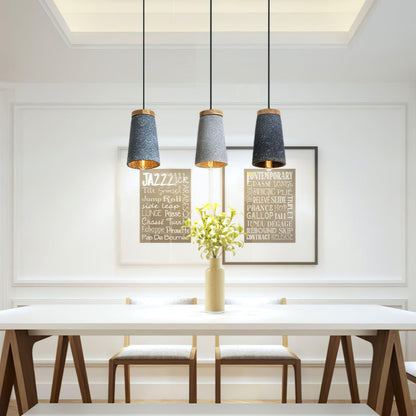 Coburg Wood Cement Hanging light Pendant Light