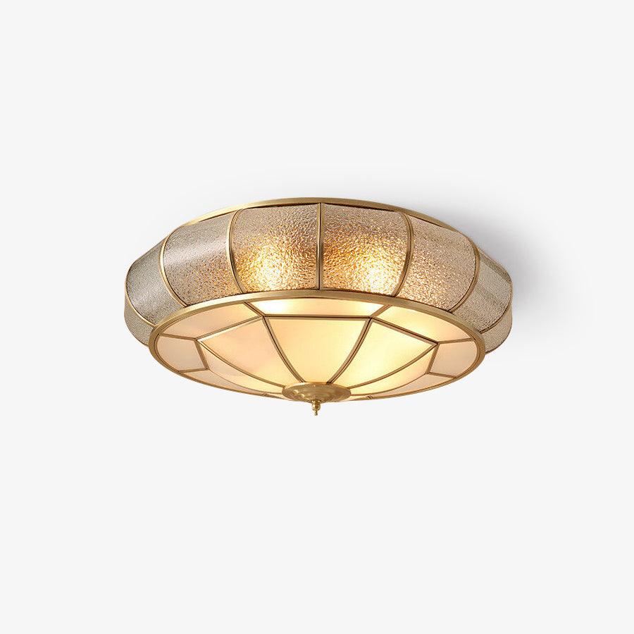 Colonial Glass Drum Ceiling light Ceiling Light