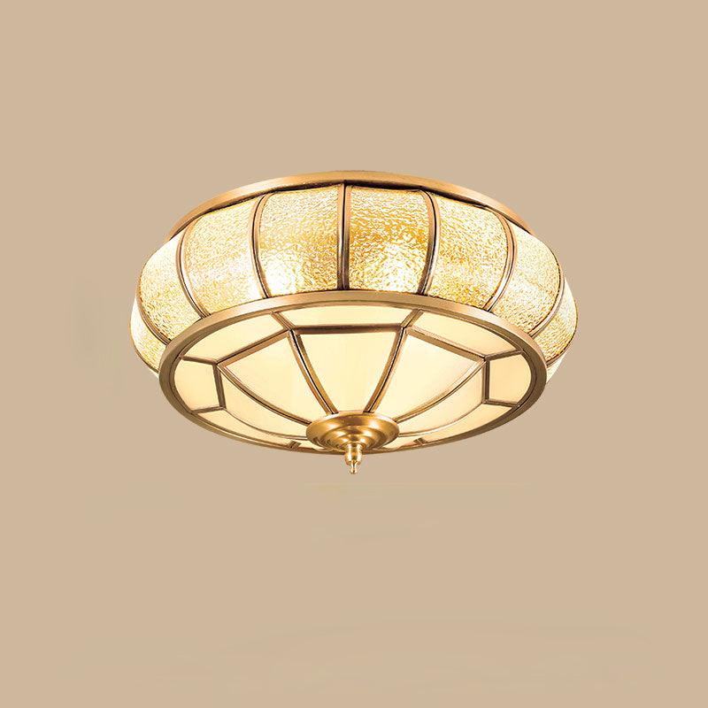 Colonial Glass Drum Ceiling light Ceiling Light