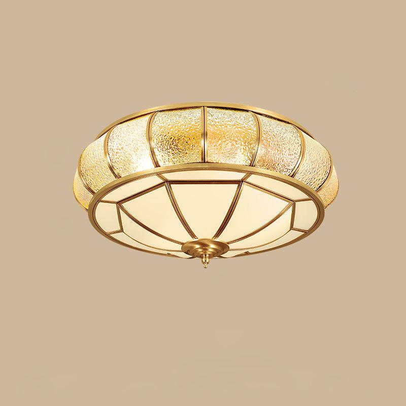 Colonial Glass Drum Ceiling light Ceiling Light