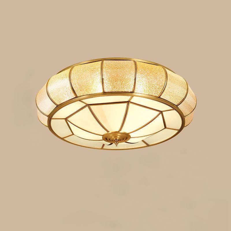 Colonial Glass Drum Ceiling light Ceiling Light