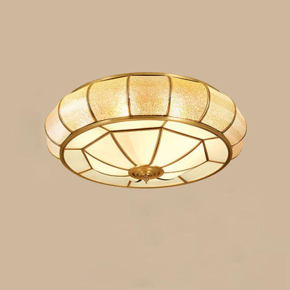 Colonial Glass Drum Ceiling light Ceiling Light