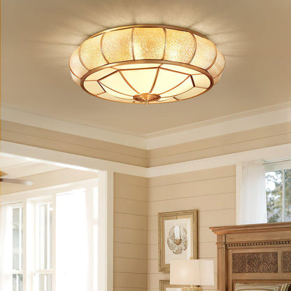 Colonial Glass Drum Ceiling light Ceiling Light