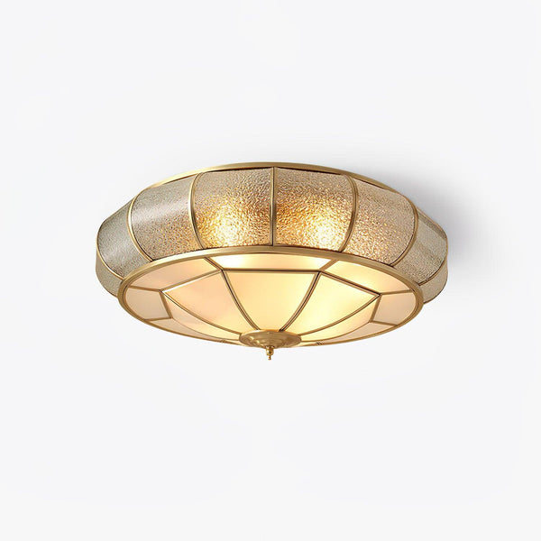 Colonial Glass Drum Ceiling light Ceiling Light