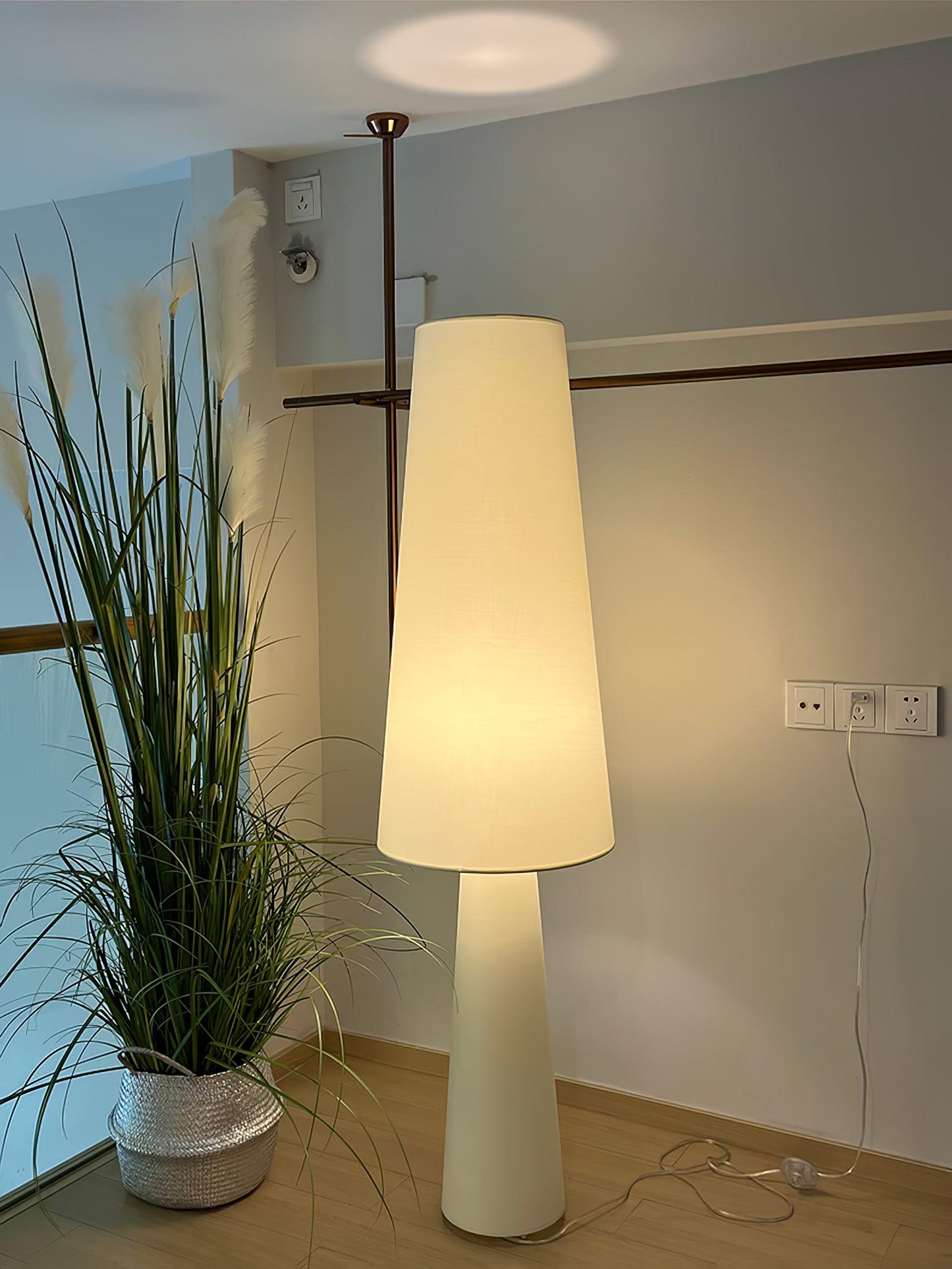 Column Fabric Floor-mounted Lamp Floor Lamp