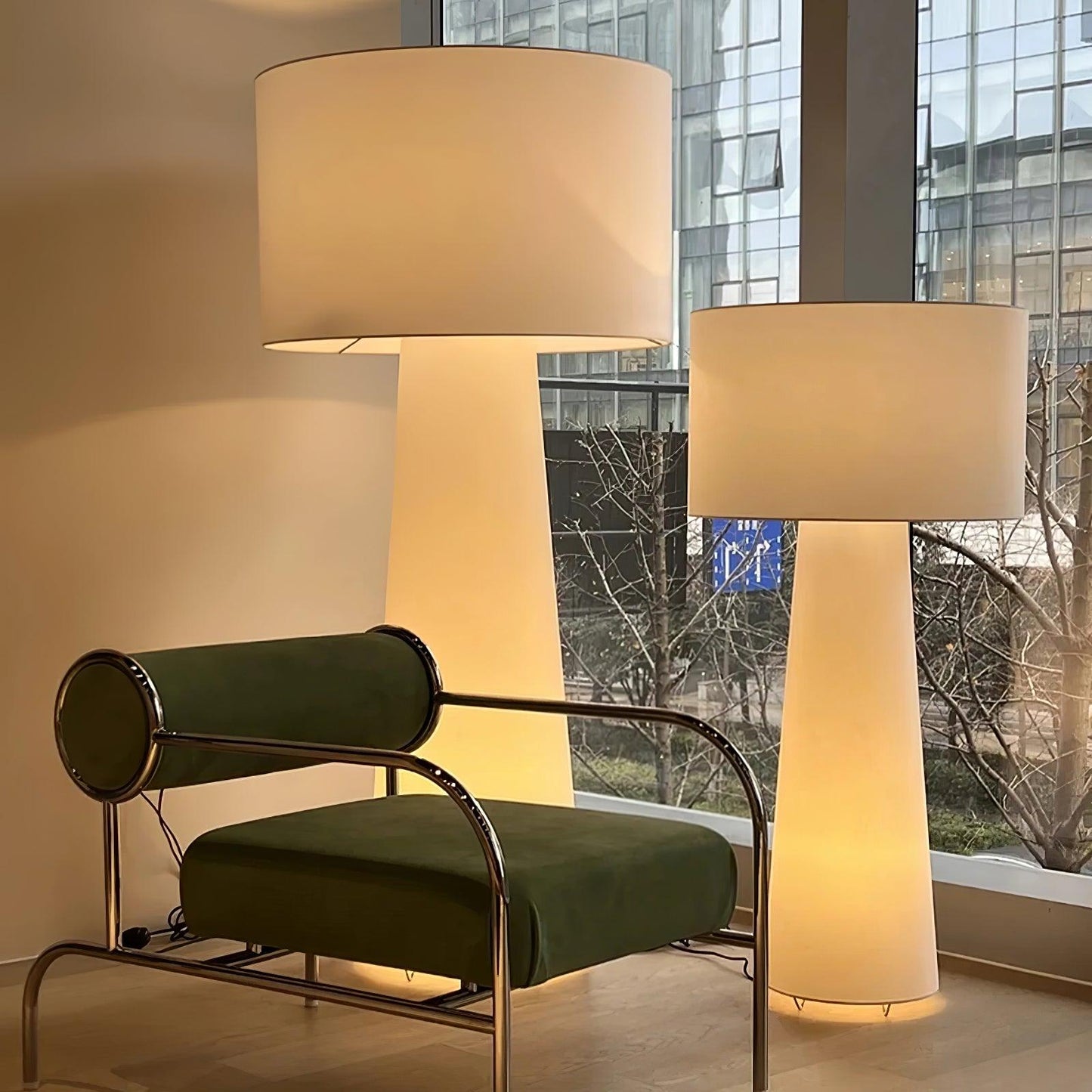 Column Fabric Floor-mounted Lamp Floor Lamp