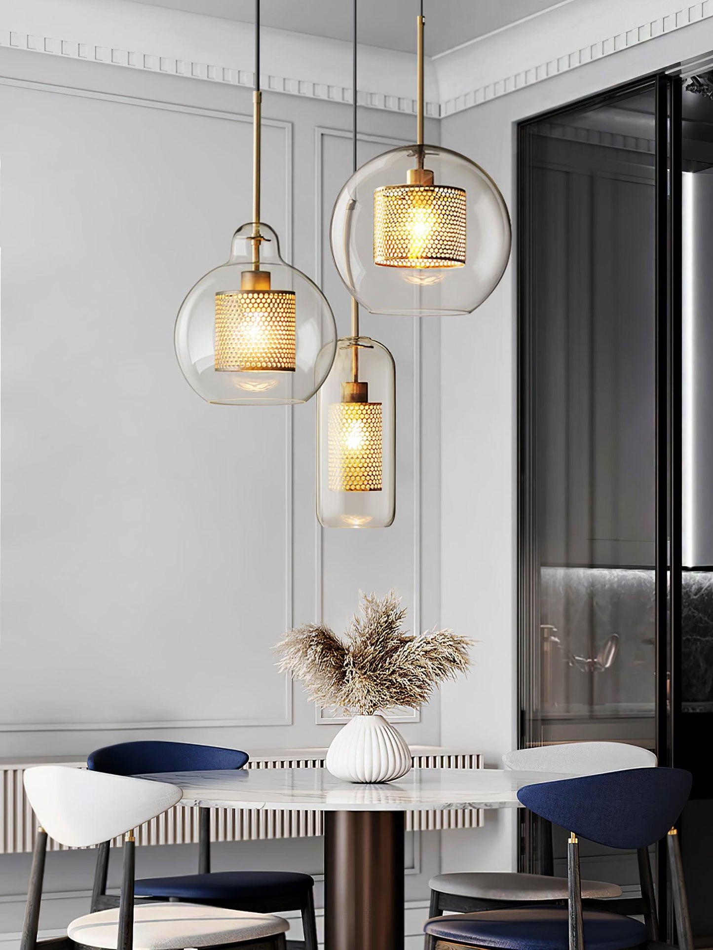 Combined Chiswick Glass Hanging light Pendant Light