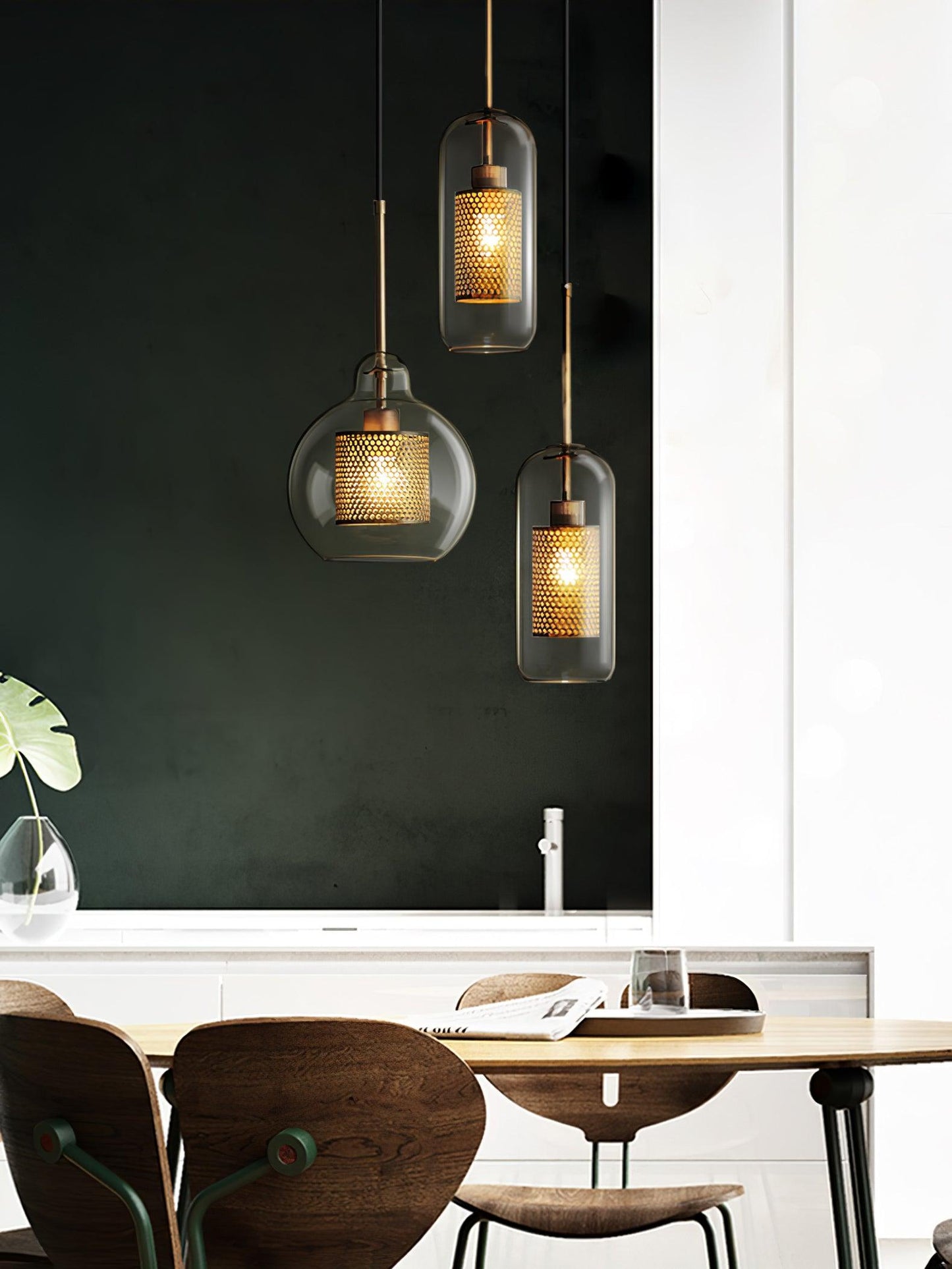 Combined Chiswick Glass Hanging light Pendant Light