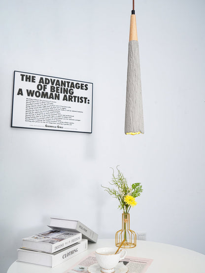 Concrete Pleated Drop light Pendant Lamp