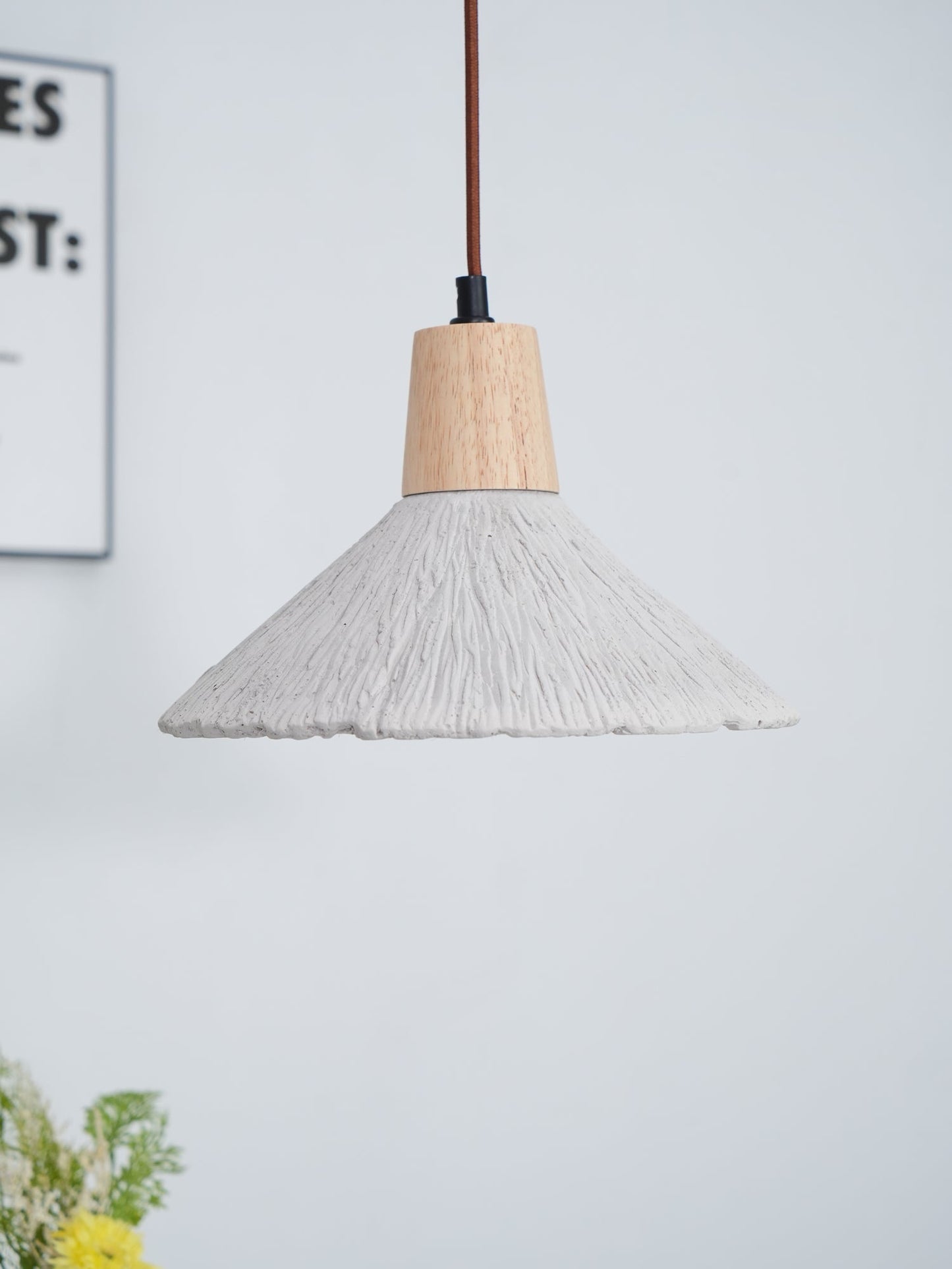 Concrete Pleated Drop light Pendant Lamp