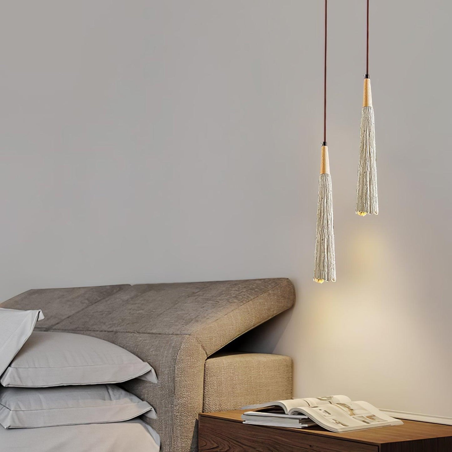 Concrete Pleated Drop light Pendant Lamp