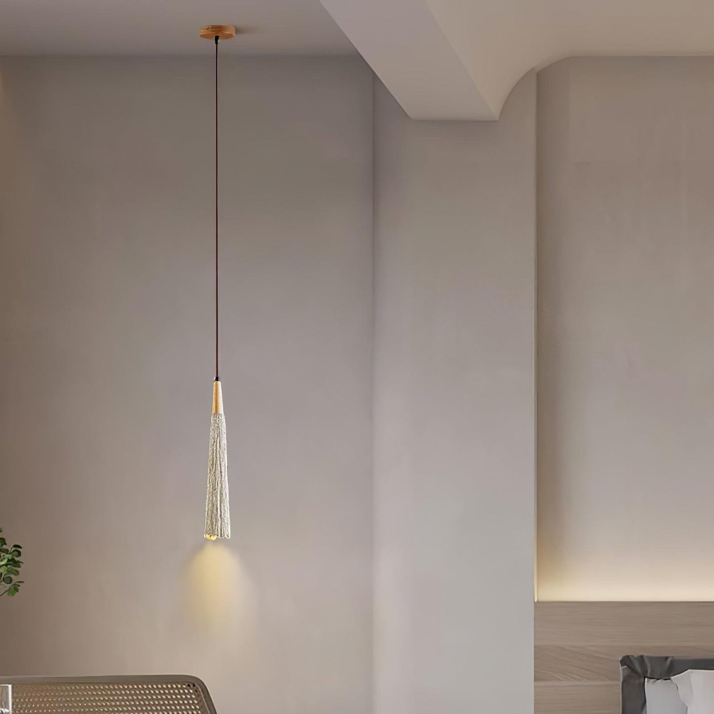 Concrete Pleated Drop light Pendant Lamp