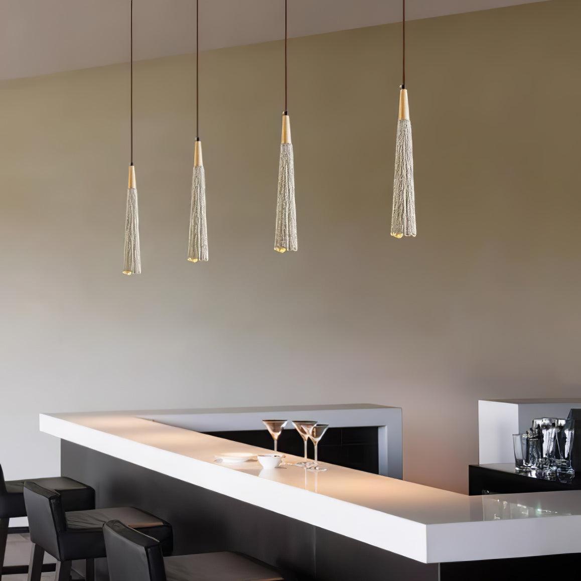 Concrete Pleated Drop light Pendant Lamp