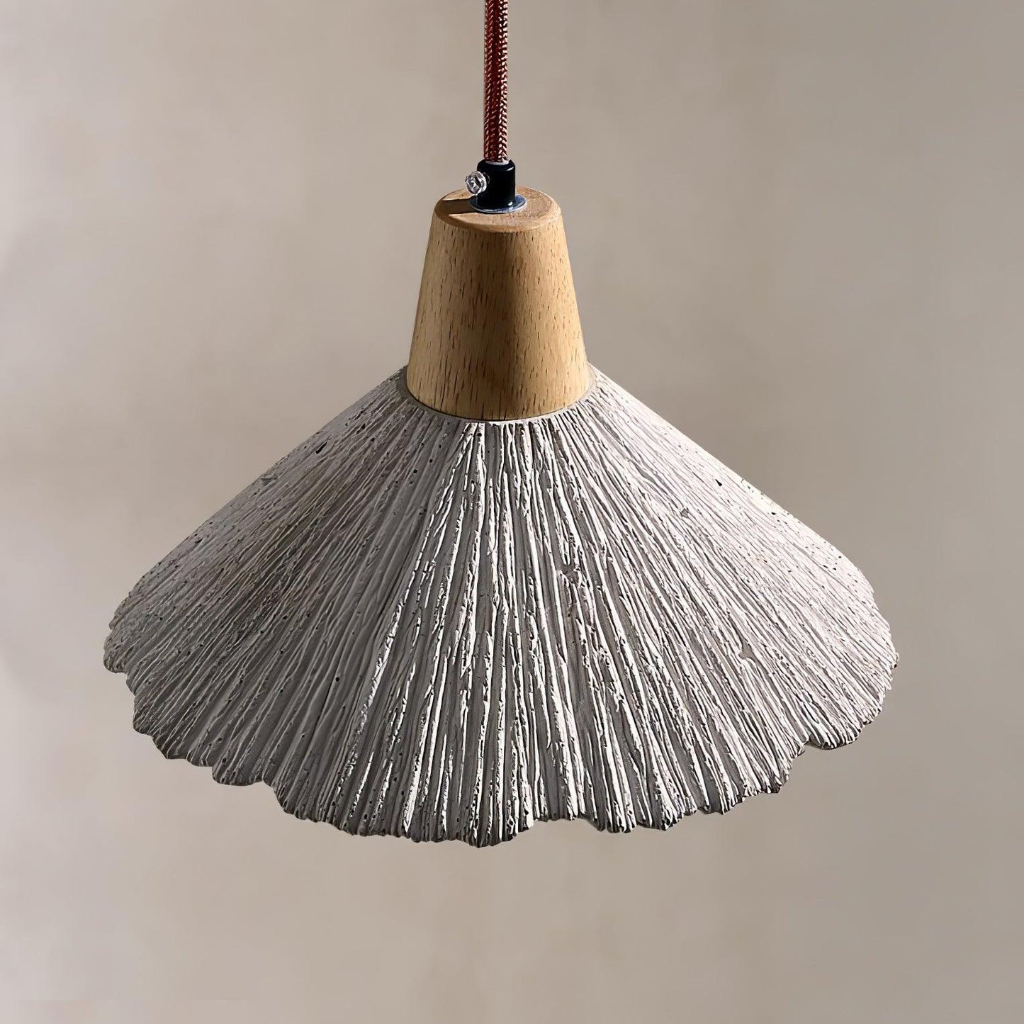 Concrete Pleated Drop light Pendant Lamp