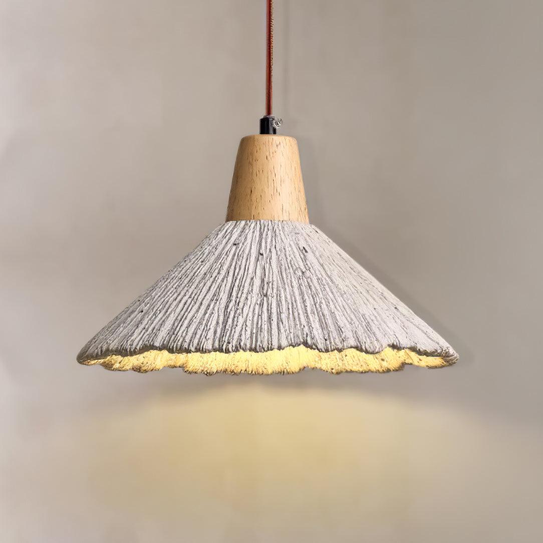 Concrete Pleated Drop light Pendant Lamp