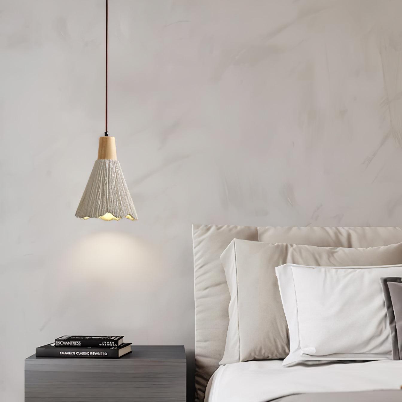 Concrete Pleated Drop light Pendant Lamp