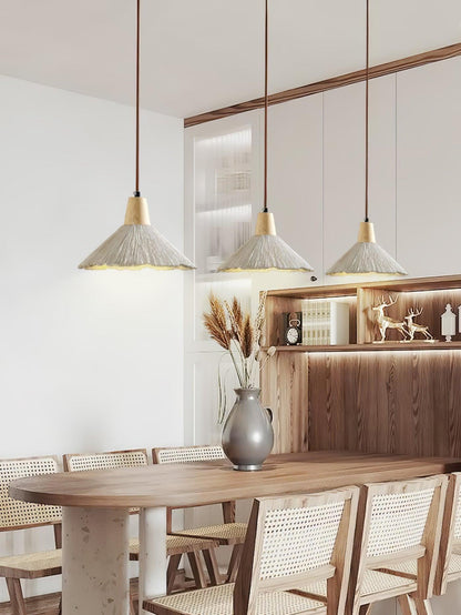 Concrete Pleated Drop light Pendant Lamp