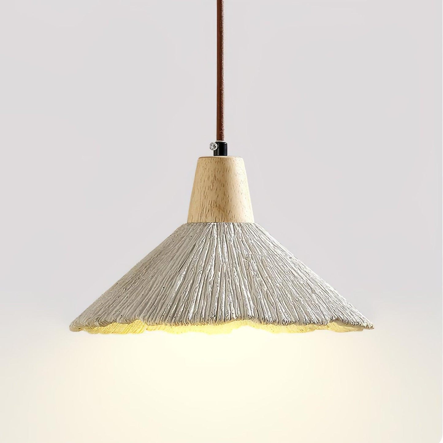 Concrete Pleated Drop light Pendant Lamp