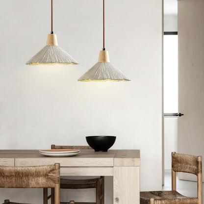 Concrete Pleated Drop light Pendant Lamp