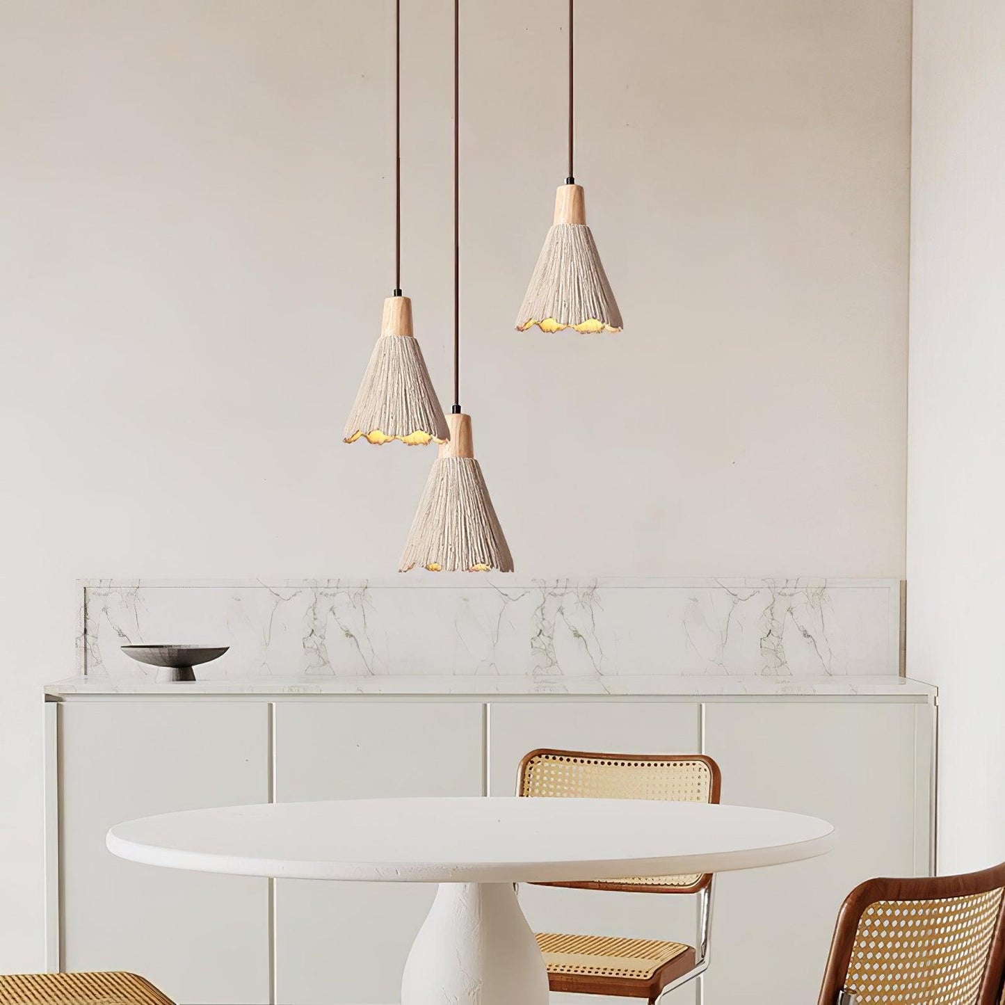 Concrete Pleated Drop light Pendant Lamp