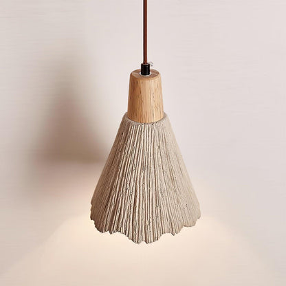 Concrete Pleated Drop light Pendant Lamp